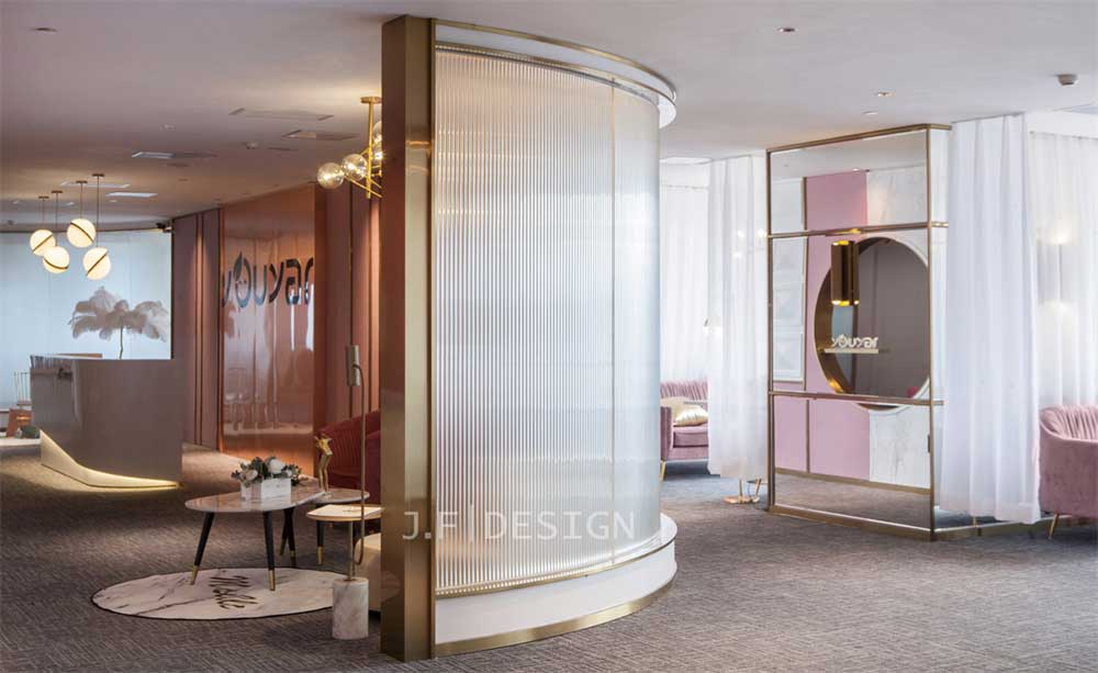 深圳市龍華600平輕奢風辦公室裝修前臺 深圳市龍華600平輕奢風辦公室裝修前臺