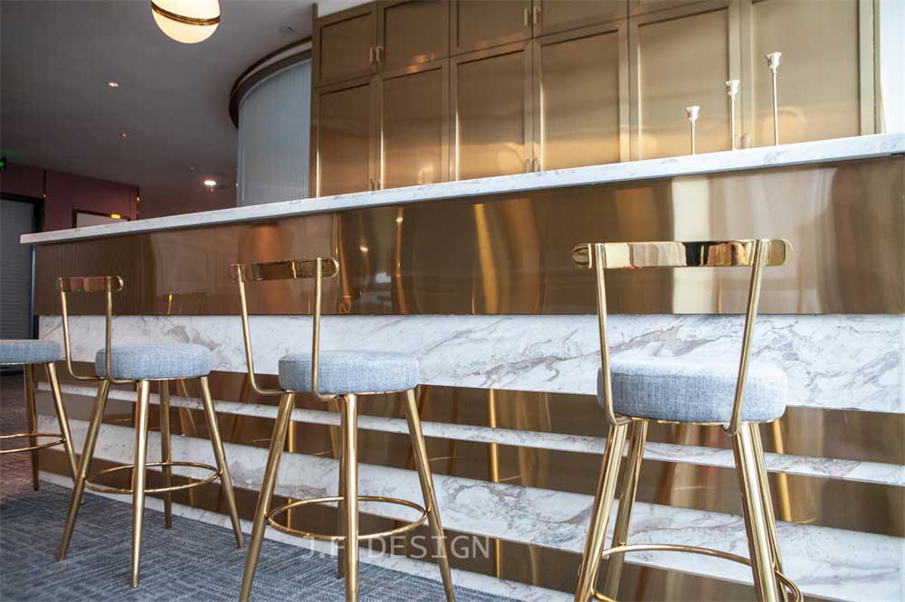 深圳市龍華600平輕奢風辦公室裝修吧臺區 深圳市龍華600平輕奢風辦公室裝修吧臺區