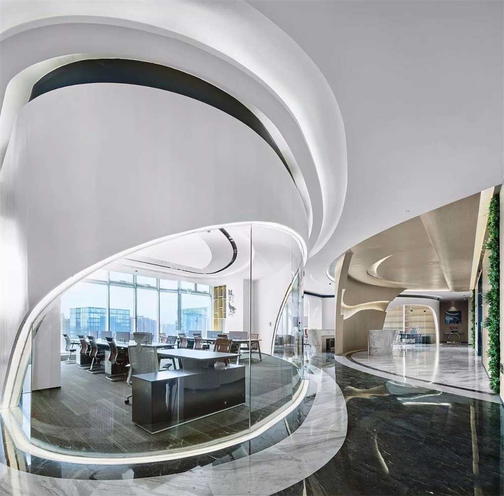 深圳市南山1200平輕奢風金融公司辦公室裝修辦公區 深圳市南山1200平輕奢風金融公司辦公室裝修辦公區