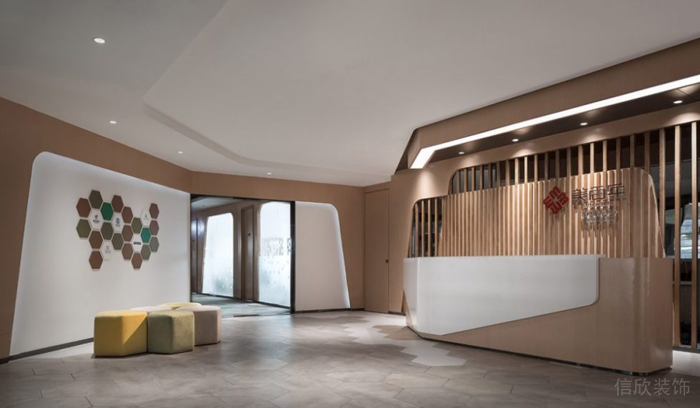 木格柵前臺效果圖設(shè)計(jì)