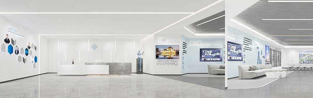 辦公室前臺區(qū)裝修設計圖