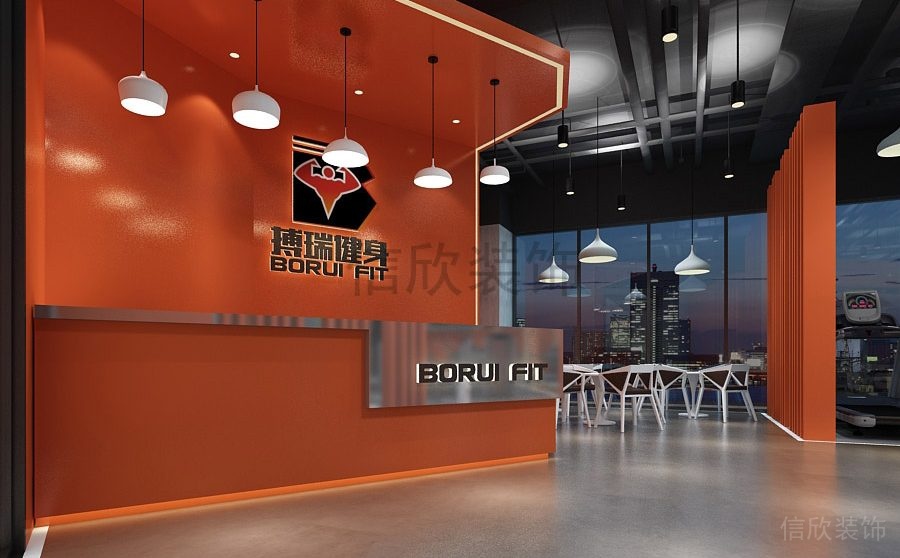 長(zhǎng)沙博瑞健身房裝修設(shè)計(jì)