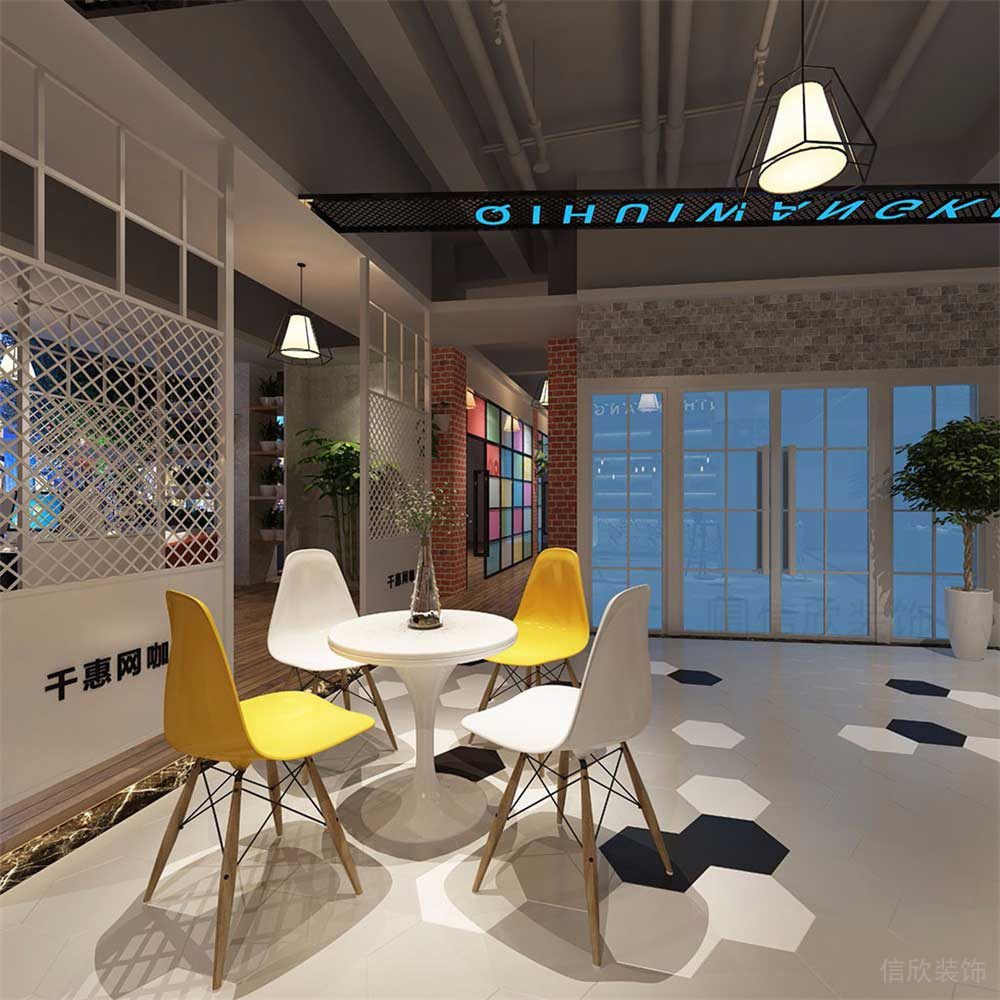 深圳福田區(qū)網(wǎng)咖裝修設(shè)計(jì)方案 洽談區(qū)