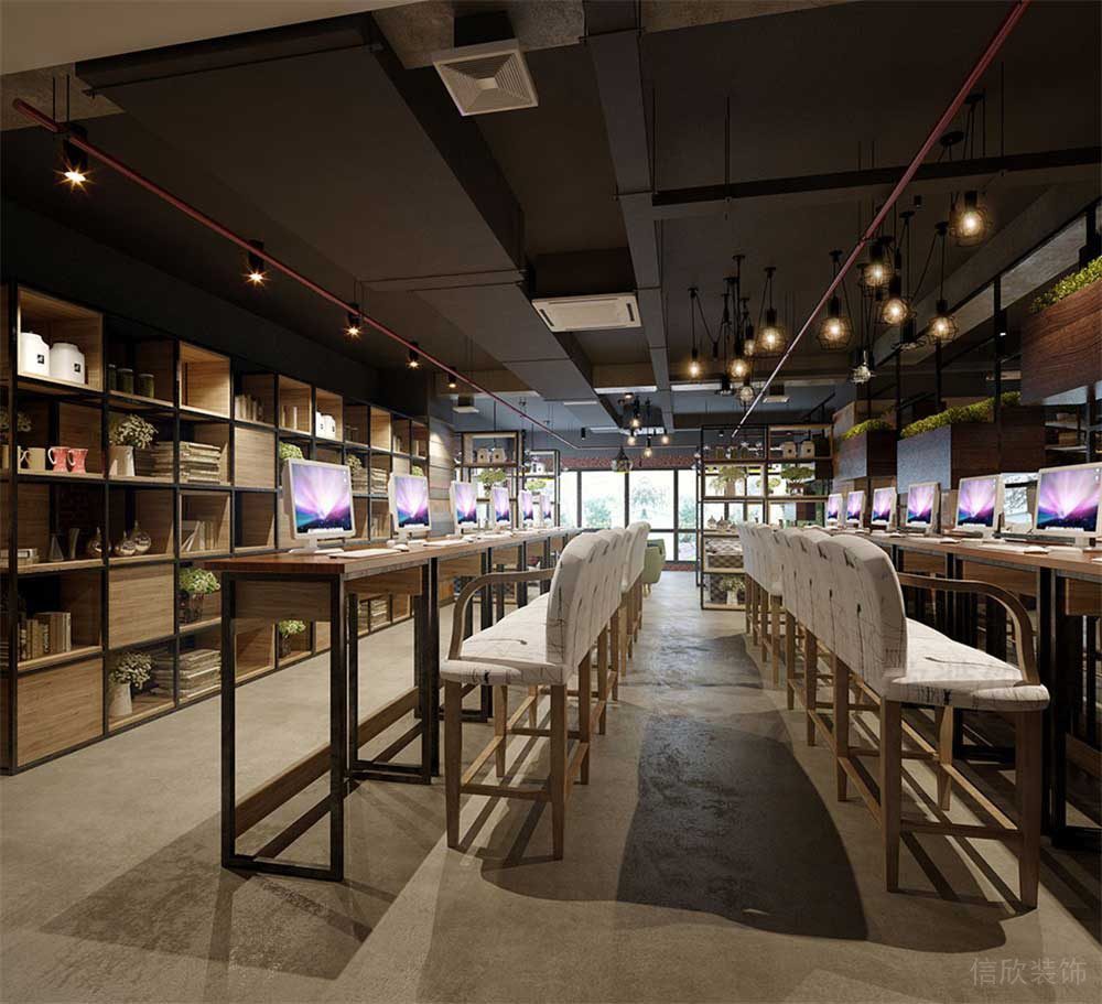 深圳龍崗區(qū)網(wǎng)咖裝修設(shè)計(jì) 上網(wǎng)沖浪區(qū)