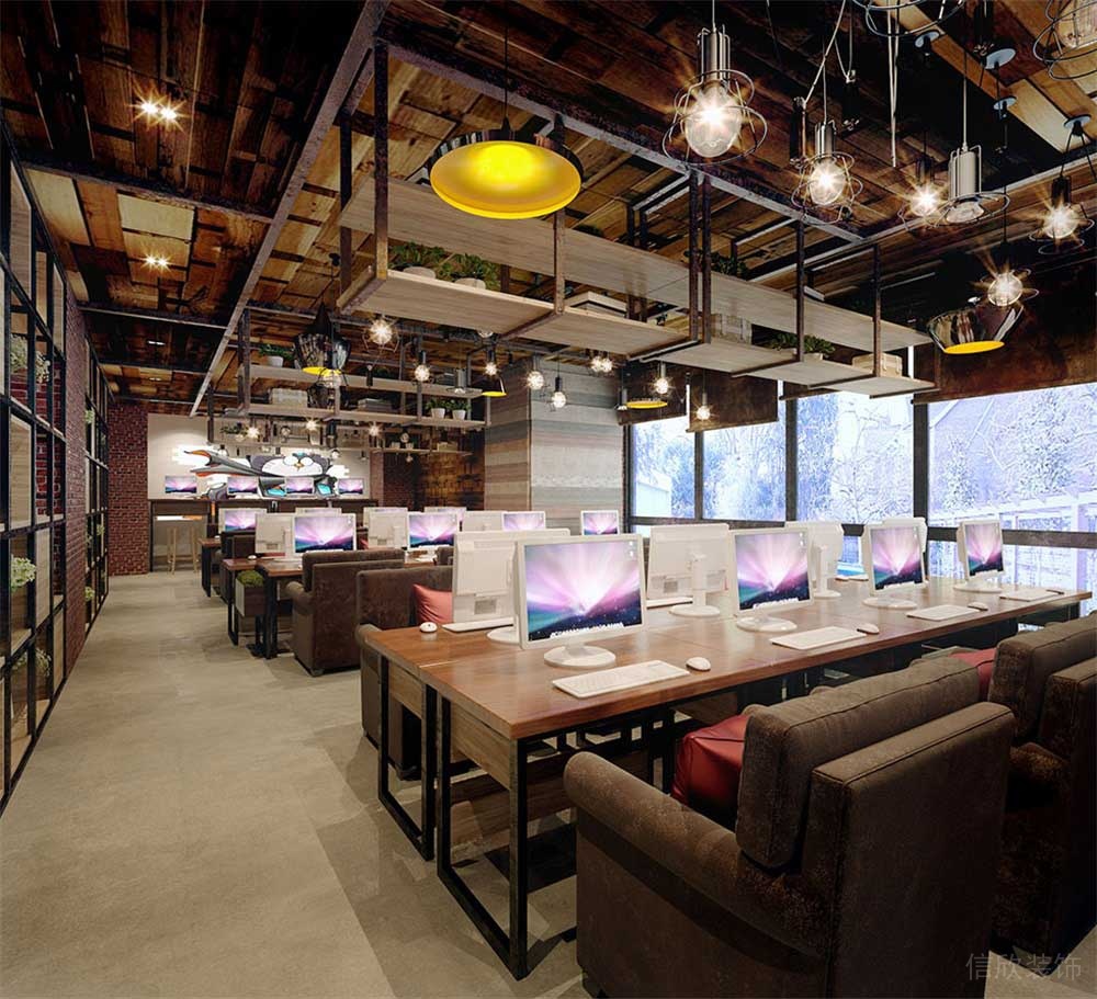 深圳龍崗區(qū)網(wǎng)咖裝修設(shè)計(jì) 商務(wù)區(qū)