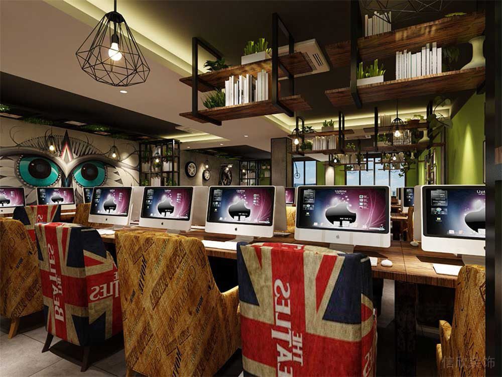 深圳南山區(qū)網(wǎng)咖裝修施工 電腦臺(tái)