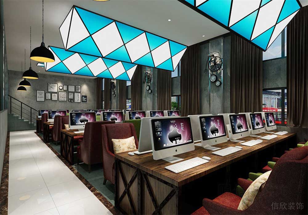 深圳南山區(qū)網(wǎng)咖裝修設(shè)計(jì) 商務(wù)區(qū)