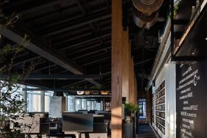 深圳龍崗500平方工業(yè)風辦公室裝修辦公區(qū)效果圖