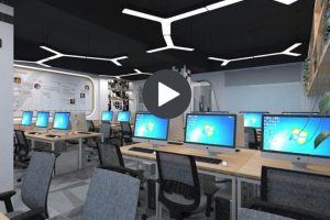 辦公區(qū)整體布置天花吊頂裝修設(shè)計效果圖