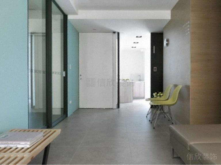 辦公室裝修效果圖過道簡約風北歐風裝修效果圖