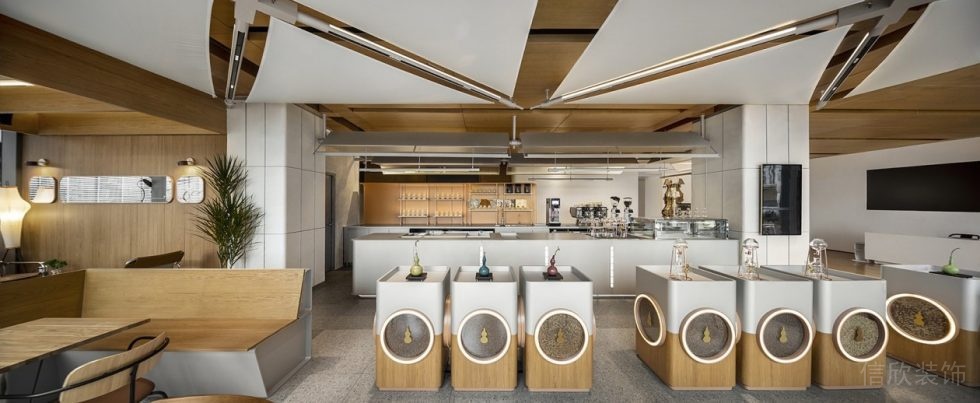 南山區(qū)后海歡樂咖啡店裝修咖啡產(chǎn)品展臺