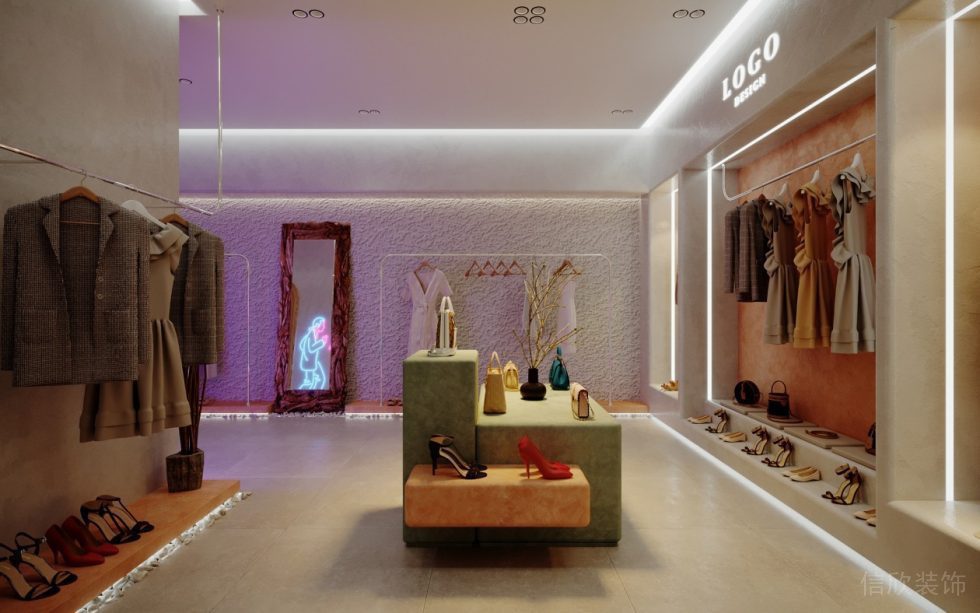 深圳市南山區后海現代服裝專賣店裝修設計大廳 深圳市南山區后海現代服裝專賣店裝修設計大廳