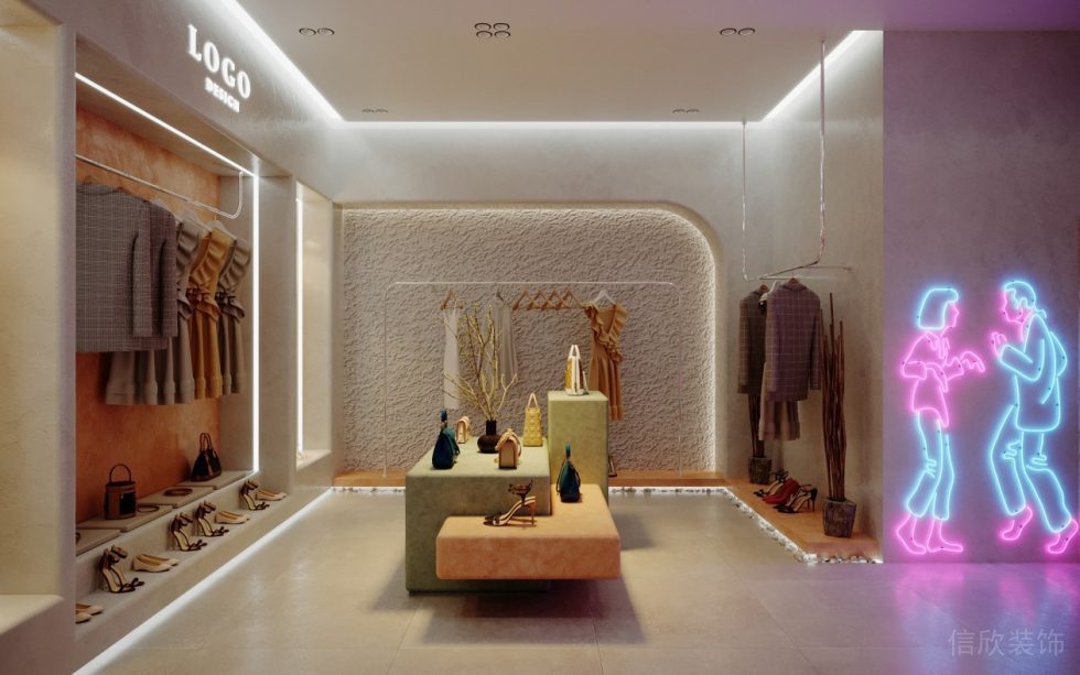 深圳市南山區后海現代服裝專賣店裝修設計大廳 深圳市南山區后海現代服裝專賣店裝修設計大廳