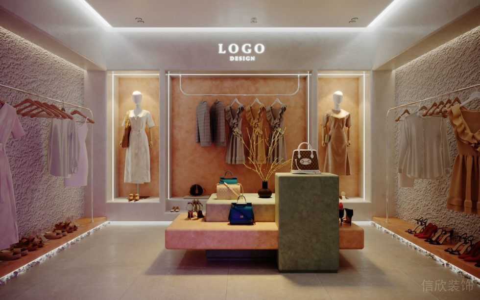 深圳市南山區后海現代服裝專賣店裝修設計大廳 深圳市南山區后海現代服裝專賣店裝修設計大廳