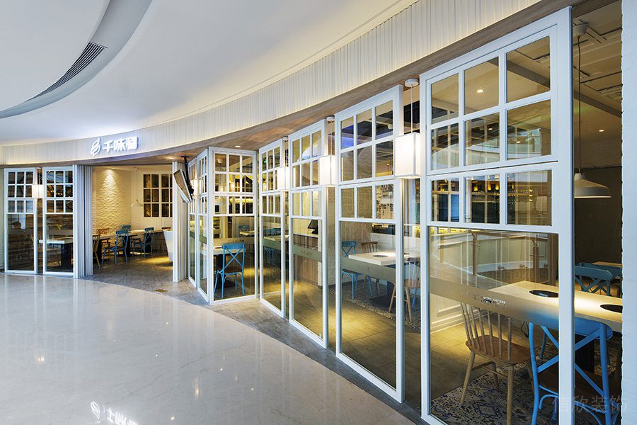 深圳光明龍光玖龍臺北歐風格火鍋店裝修案例外立面門頭形象 深圳光明龍光玖龍臺北歐風格火鍋店裝修案例外立面門頭形象