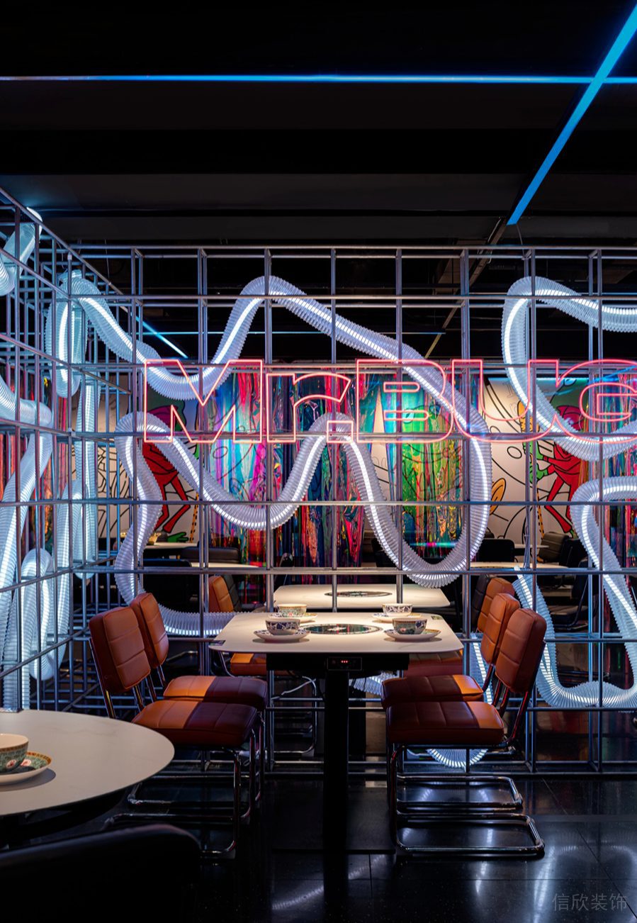 深圳羅湖京基鳳凰印象現代風格火鍋店裝修案例四人用餐區 深圳羅湖京基鳳凰印象現代風格火鍋店裝修案例四人用餐區