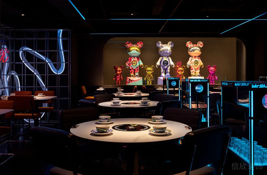 深圳羅湖京基鳳凰印象現代風格火鍋店裝修案例用餐大廳 深圳羅湖京基鳳凰印象現代風格火鍋店裝修案例用餐大廳