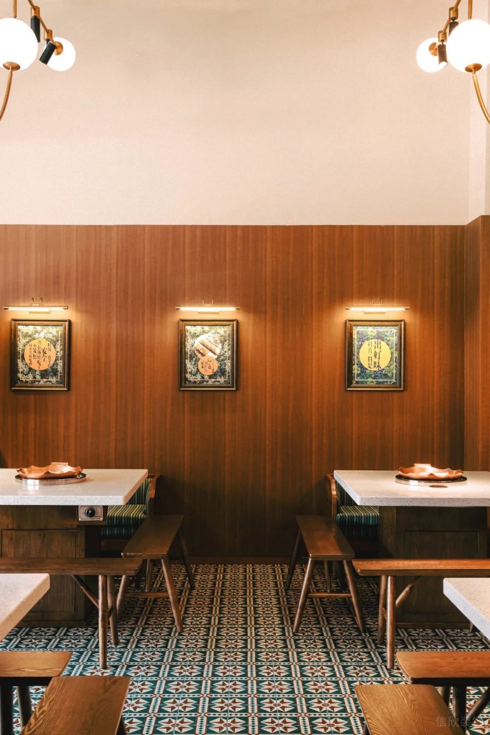 深圳羅湖招商中環(huán)日式風格火鍋店裝修案例大廳藝術裝飾畫