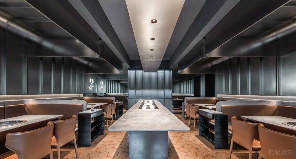 深圳南山海岸城購物中心現代簡約風格火鍋餐廳裝修案例蘸料中島臺 深圳南山海岸城購物中心現代簡約風格火鍋餐廳裝修案例蘸料中島臺