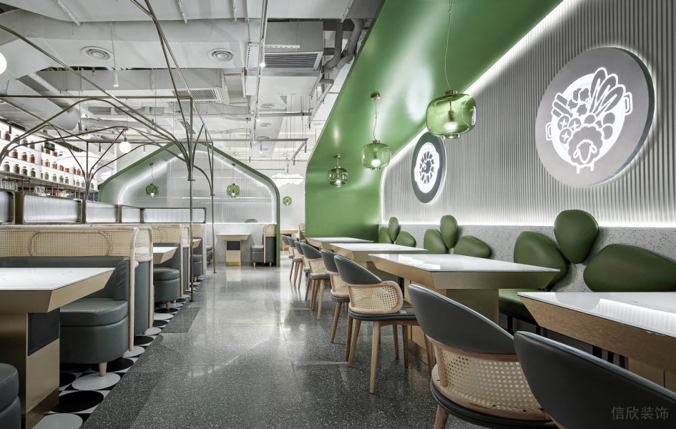 深圳南山海上世界現(xiàn)代風格火鍋餐廳裝修案例地面鋪貼 深圳南山海上世界現(xiàn)代風格火鍋餐廳裝修案例地面鋪貼