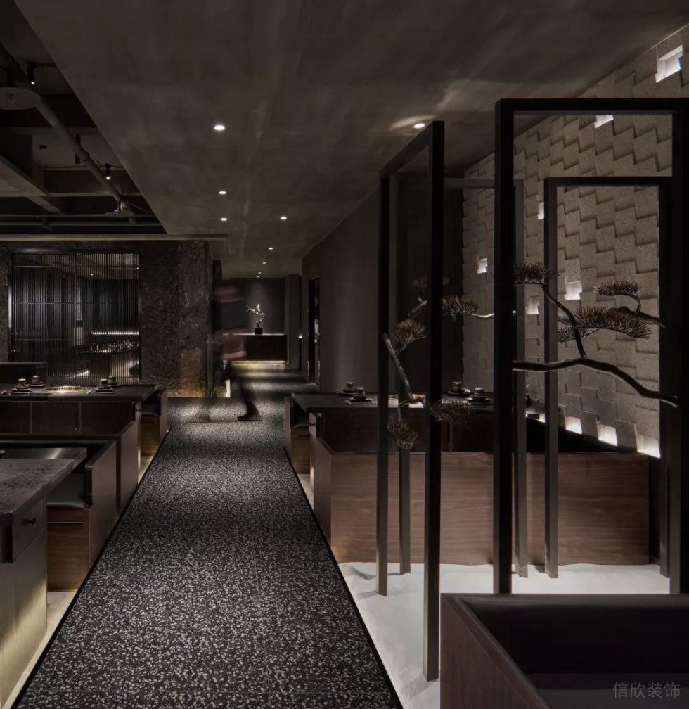 深圳南山海印長城新中式風格烤肉餐廳裝修案例地面鋪貼 深圳南山海印長城新中式風格烤肉餐廳裝修案例地面鋪貼