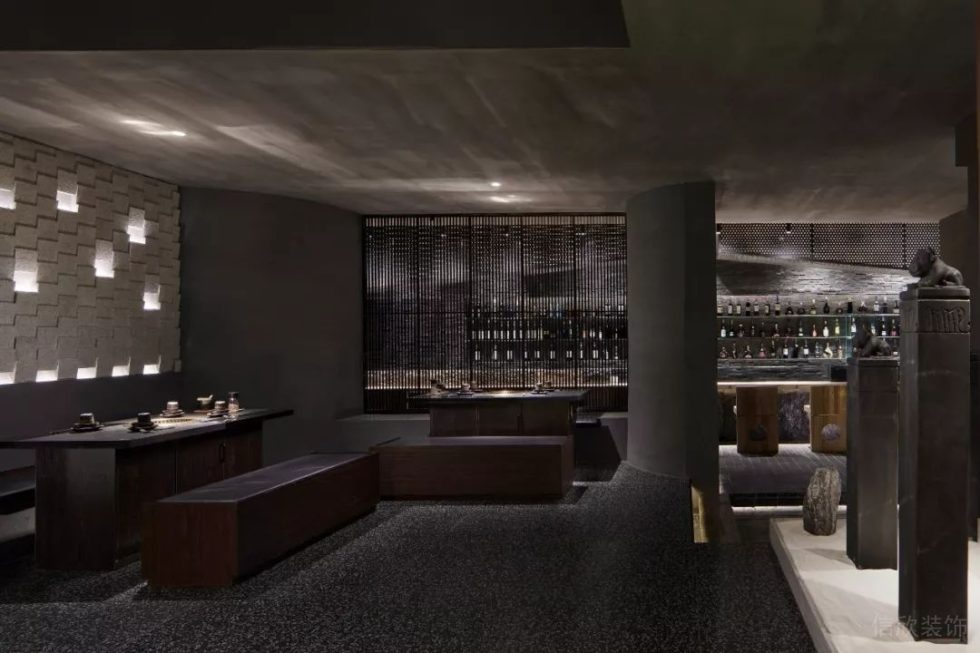 深圳南山海印長城新中式風格烤肉餐廳裝修案例天花 深圳南山海印長城新中式風格烤肉餐廳裝修案例天花