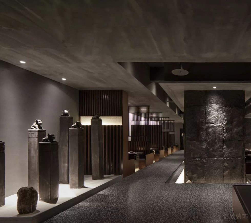 深圳南山海印長城新中式風格烤肉餐廳裝修案例玄關 深圳南山海印長城新中式風格烤肉餐廳裝修案例玄關
