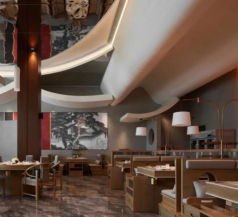 深圳南山星海名城新中式風格火鍋店裝修案例卡座 深圳南山星海名城新中式風格火鍋店裝修案例卡座