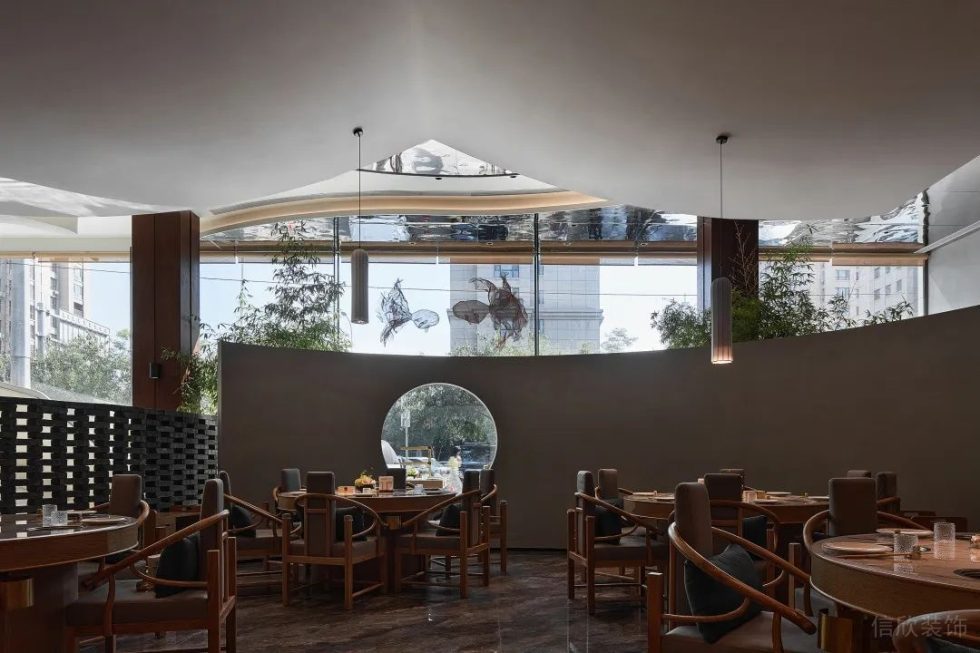 深圳南山星海名城新中式風格火鍋店裝修案例藝術隔斷 深圳南山星海名城新中式風格火鍋店裝修案例藝術隔斷