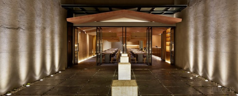 深圳南山卓越維港日式風格烤肉餐廳裝修案例室外庭院 深圳南山卓越維港日式風格烤肉餐廳裝修案例室外庭院