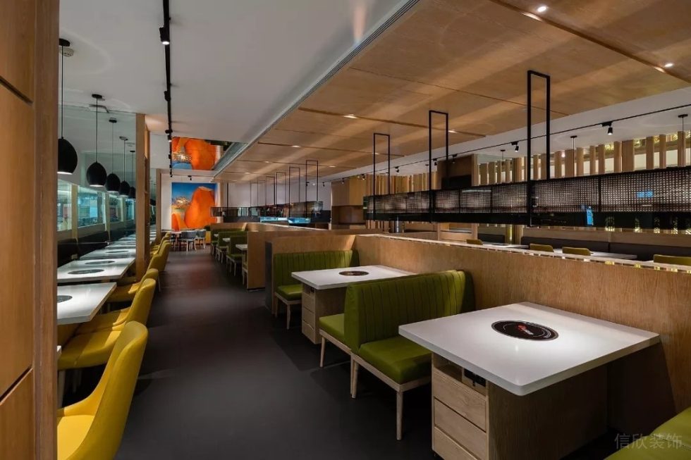 深圳坪山怡瑞達云秀府簡約北歐風火鍋店裝修案例原木色半高隔斷 深圳坪山怡瑞達云秀府簡約北歐風火鍋店裝修案例原木色半高隔斷