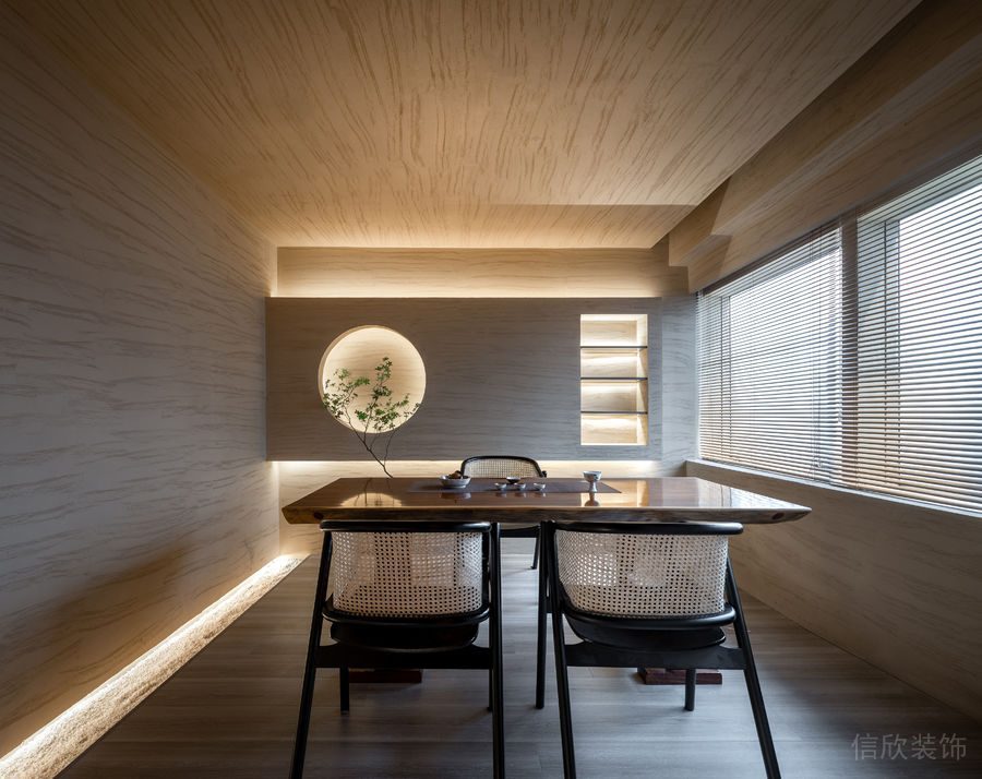 深圳寶安中洲華府暖色調極簡風格茶館裝修案例三人包廂 深圳寶安中洲華府暖色調極簡風格茶館裝修案例三人包廂