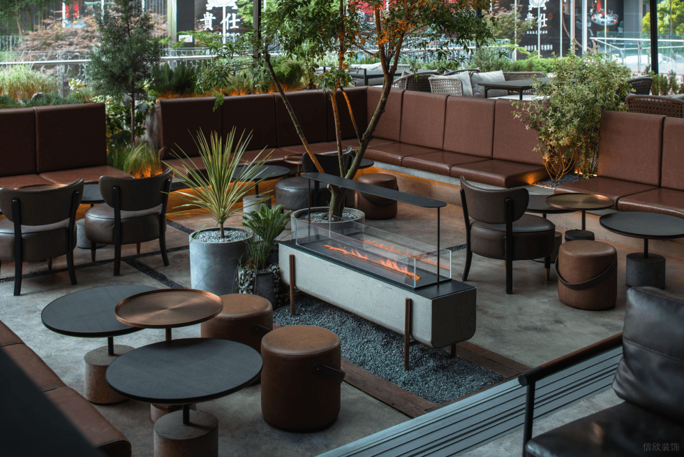 深圳羅湖中華花園簡(jiǎn)約風(fēng)格休閑酒吧裝修案例露天花園休閑區(qū)