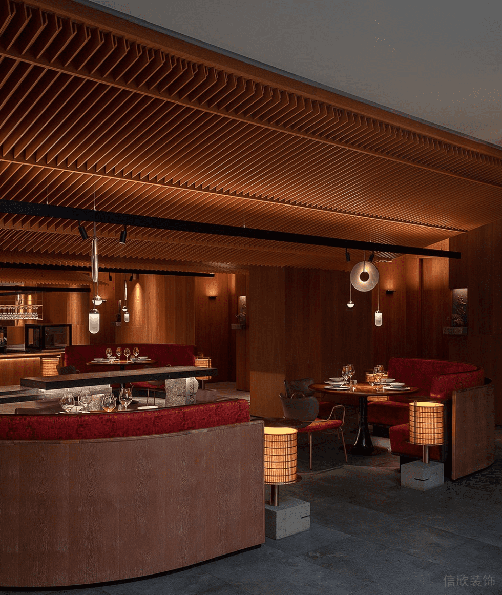 深圳南山華潤(rùn)前海大廈輕奢新中式粵菜餐廳裝修案例燈光效果 深圳南山華潤(rùn)前海大廈輕奢新中式粵菜餐廳裝修案例燈光效果