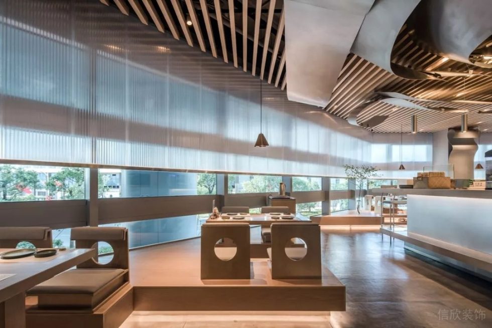 深圳南山天利中央廣場現代新中式風格壽司店裝修案例地面鋪貼 深圳南山天利中央廣場現代新中式風格壽司店裝修案例地面鋪貼