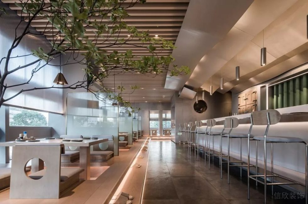 深圳南山天利中央廣場現代新中式風格壽司店裝修案例榻榻米卡座 深圳南山天利中央廣場現代新中式風格壽司店裝修案例榻榻米卡座