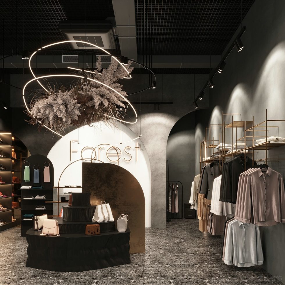 深圳市龍崗區平湖“森林” 名牌服裝店裝修水磨石地面