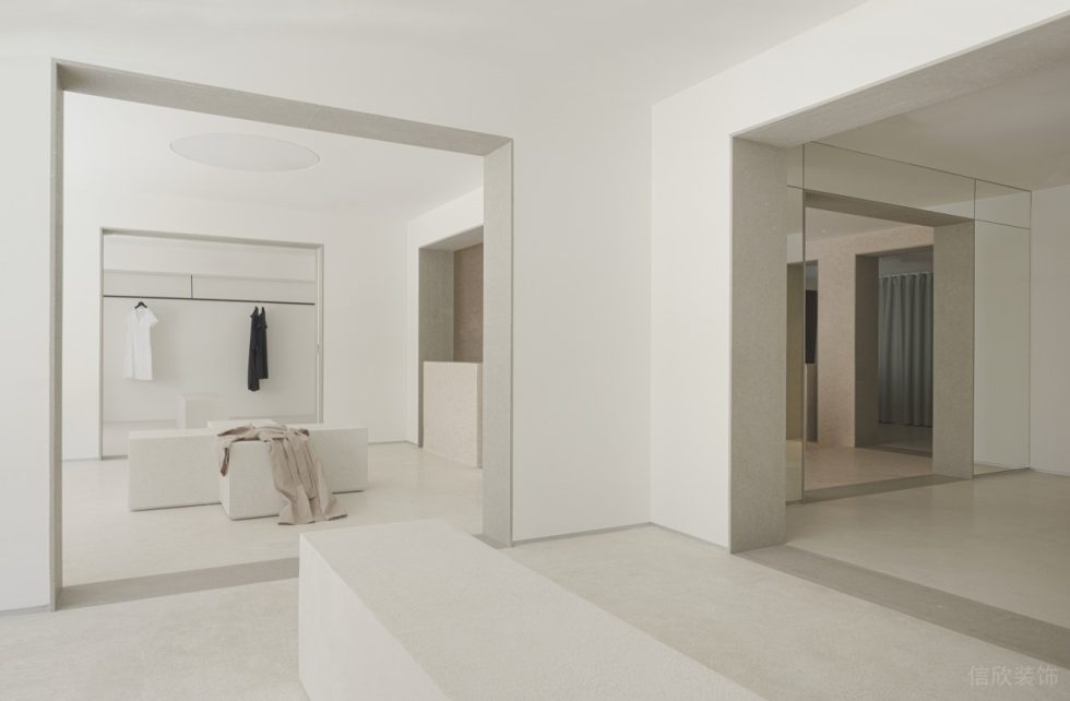 深圳市龍崗區平湖西班牙pau旗艦店裝修設計白色十字島臺 深圳市龍崗區平湖西班牙pau旗艦店裝修設計白色十字島臺