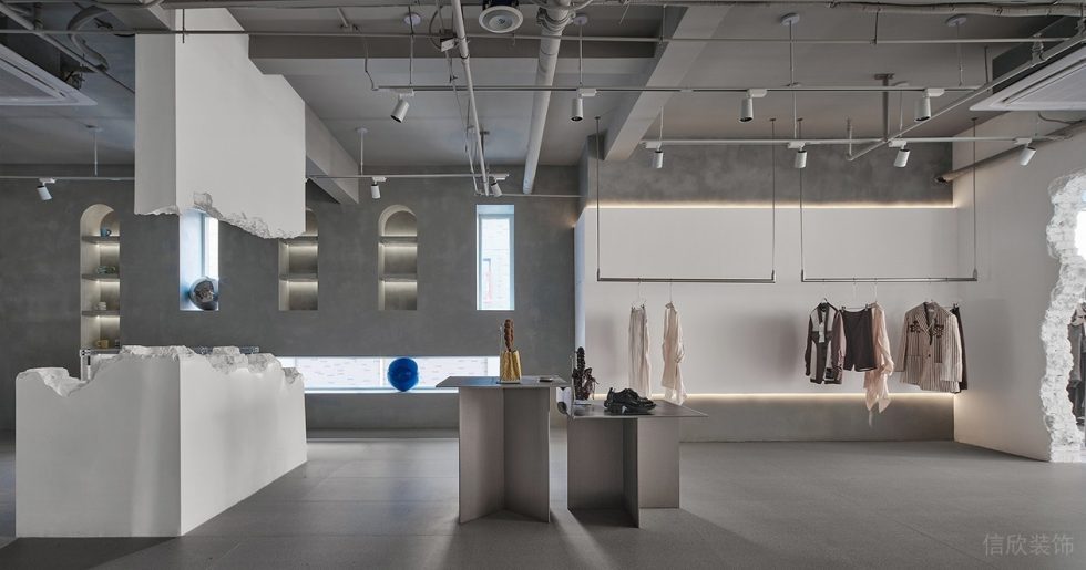 深圳市南山區后海現代風sugar.t 買手店裝修設計灰色工業感頂面 深圳市南山區后海現代風sugar.t 買手店裝修設計灰色工業感頂面