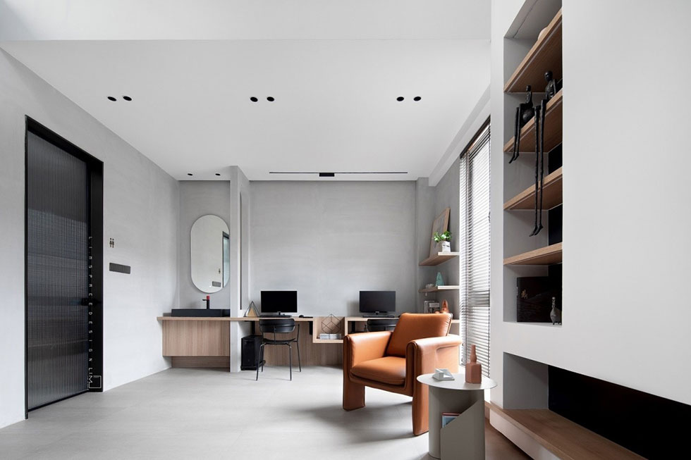 簡潔的灰色的辦公室休息區裝修效果圖 簡潔的灰色的辦公室休息區裝修效果圖