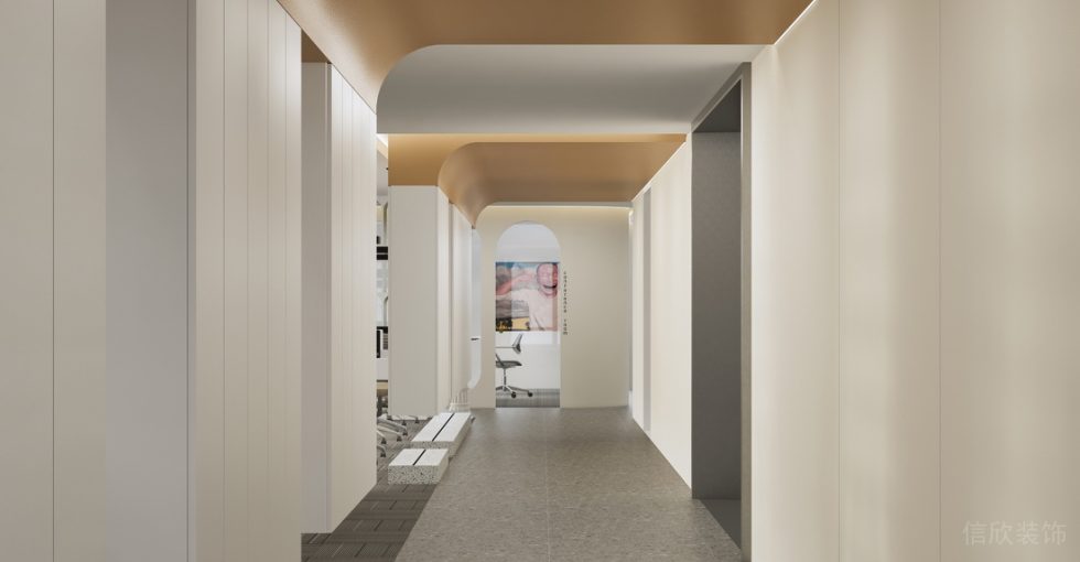 深圳寶安易尚中心2000平方米簡約風格辦公室裝修案例過道 深圳寶安易尚中心2000平方米簡約風格辦公室裝修案例過道