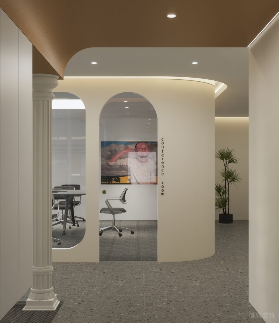 深圳寶安易尚中心2000平方米簡約風格辦公室裝修案例入口門廊 深圳寶安易尚中心2000平方米簡約風格辦公室裝修案例入口門廊