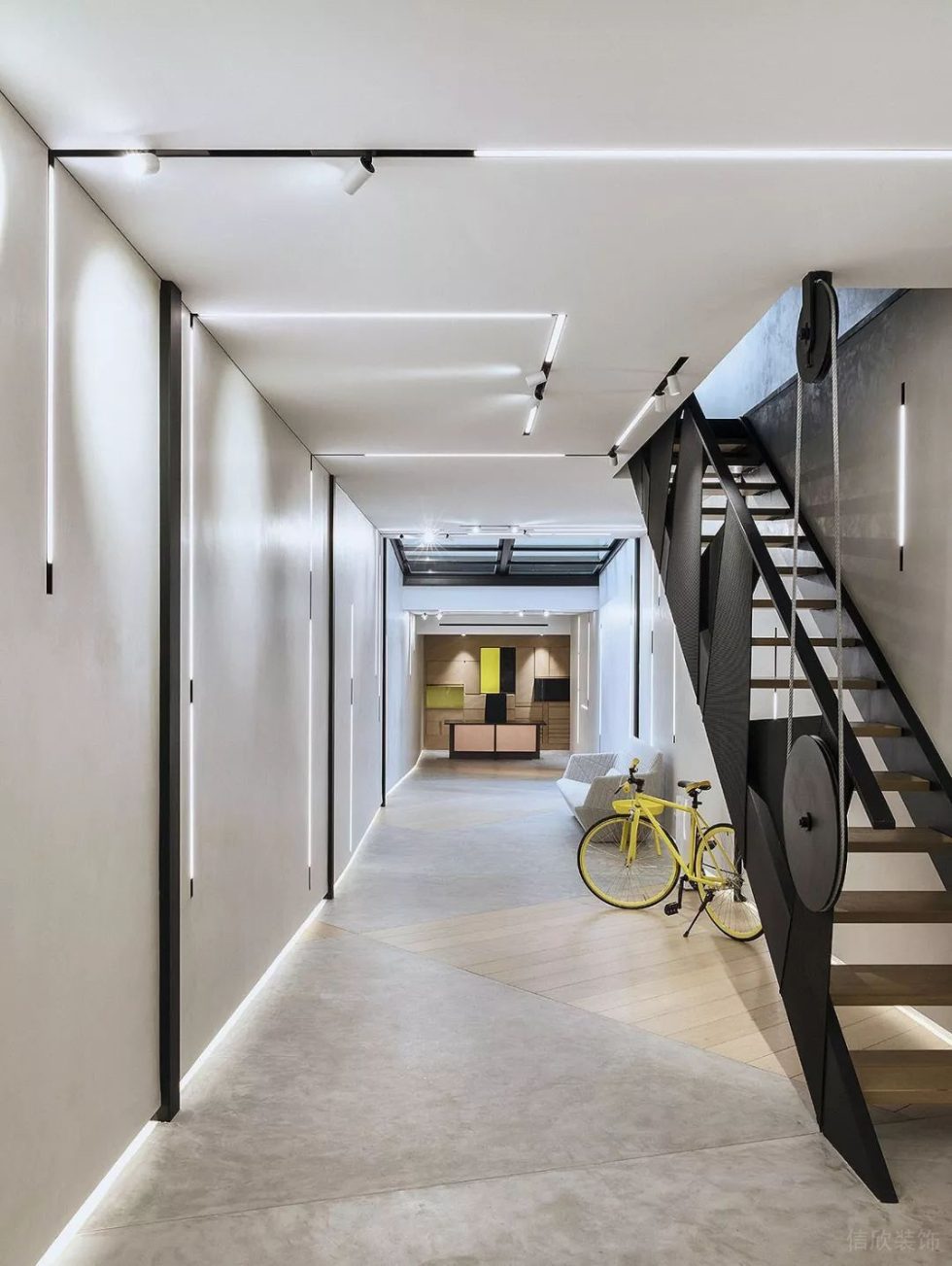 深圳龍崗云里智能園500平方米北歐工業風辦公室裝修案例門廊 深圳龍崗云里智能園500平方米北歐工業風辦公室裝修案例門廊