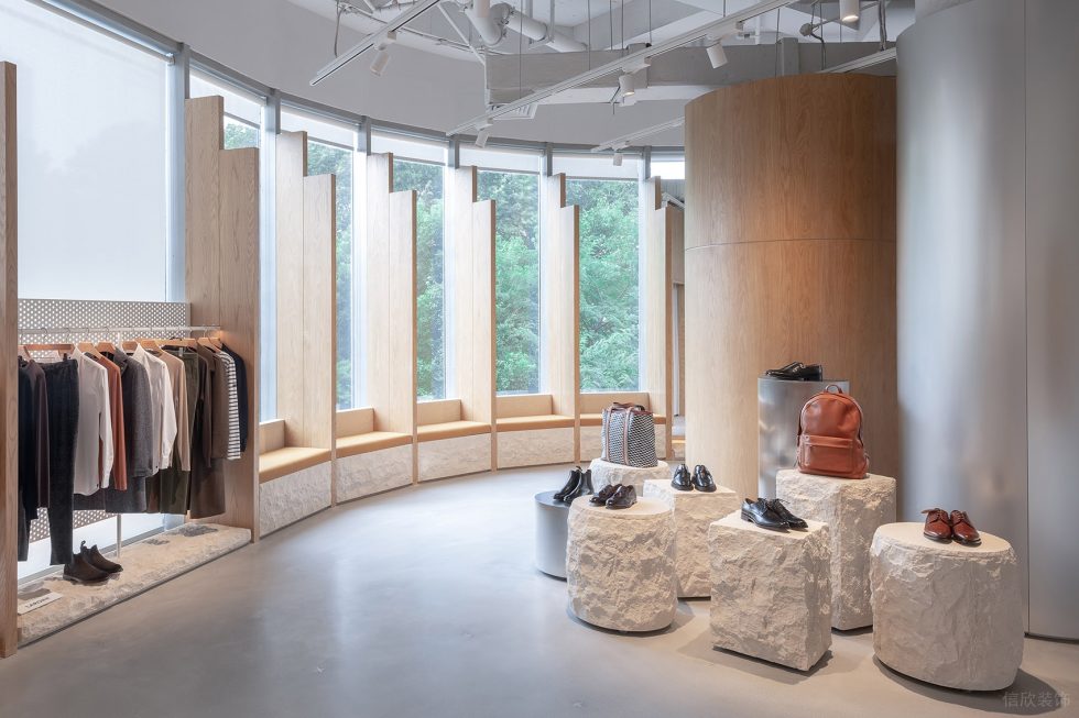 深圳市寶安區沙井現代風艾派零售店裝修設計石頭展臺 深圳市寶安區沙井現代風艾派零售店裝修設計石頭展臺