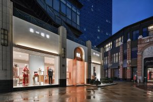 深圳市寶安區(qū)西鄉(xiāng)現(xiàn)代風(fēng)品牌胤一紅幫服裝店裝修設(shè)計效果圖