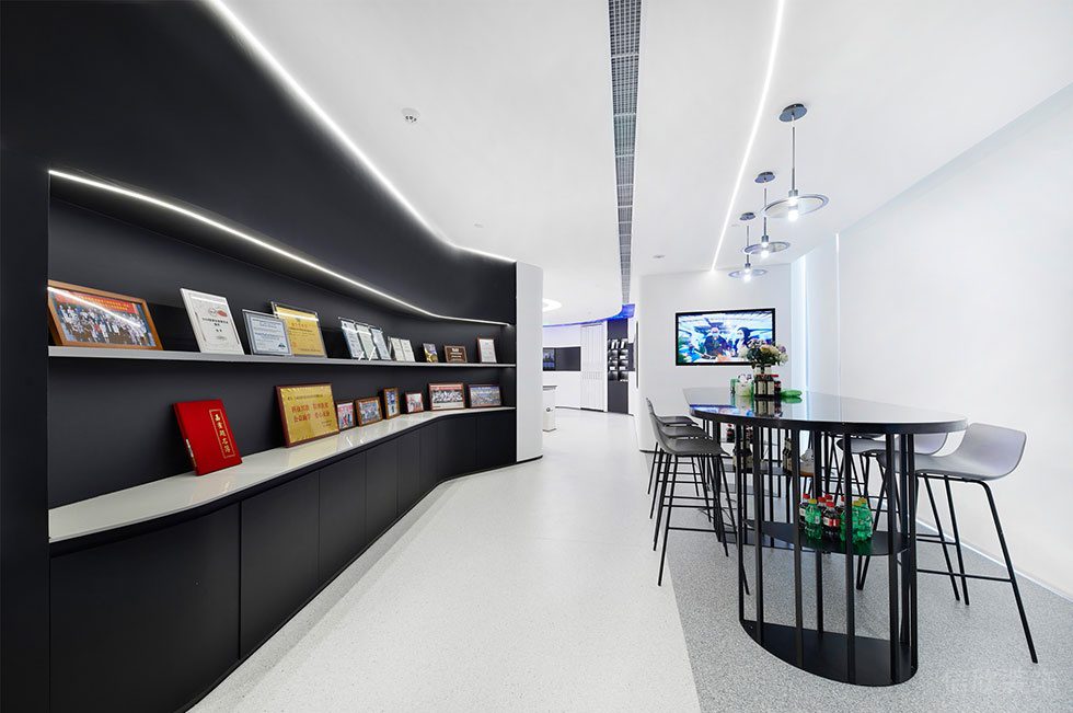 白色極簡風格辦公室裝修設計方案 會議區