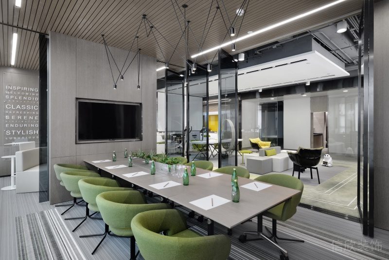 深圳寶安正中華麗中心200平方米現代主義黑白灰色調辦公室裝修案例會議室 深圳寶安正中華麗中心200平方米現代主義黑白灰色調辦公室裝修案例會議室