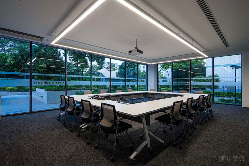 深圳龍崗聯匯中心1500平方米現代工業風辦公空間裝修設計案例會議室 深圳龍崗聯匯中心1500平方米現代工業風辦公空間裝修設計案例會議室