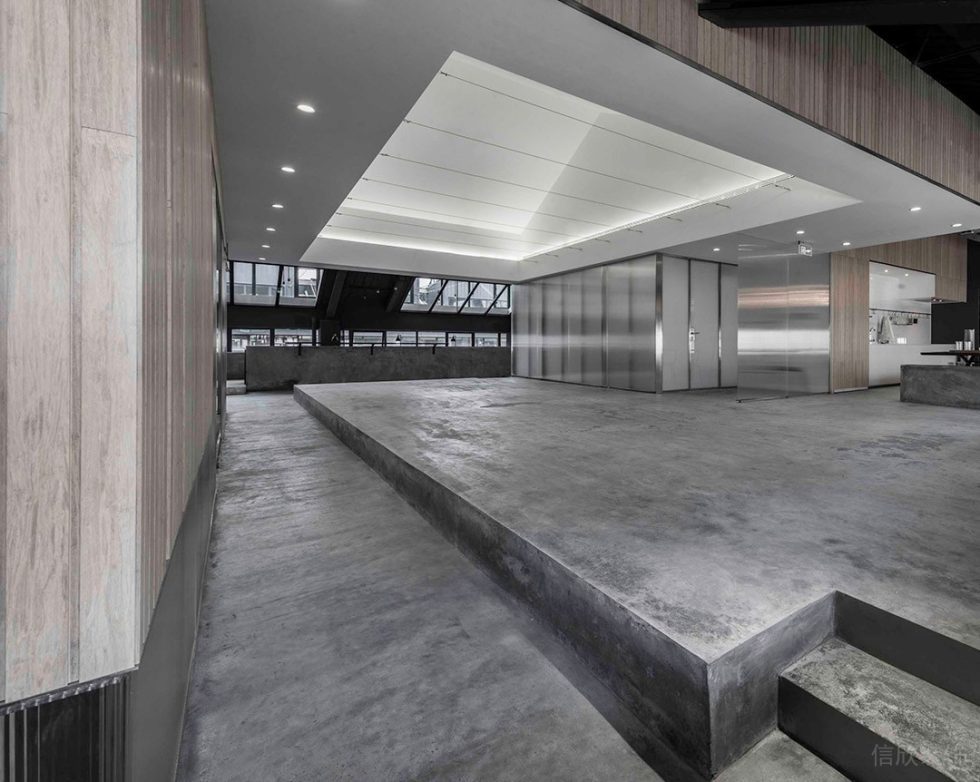 深圳龍崗深澳國際文化產業園800平方米工業主義簡約風辦公室裝修案例多功能活動廳