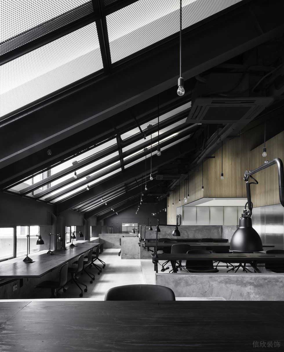 深圳龍崗深澳國際文化產業園800平方米工業主義簡約風辦公室裝修案例綜合辦公廳采光效果